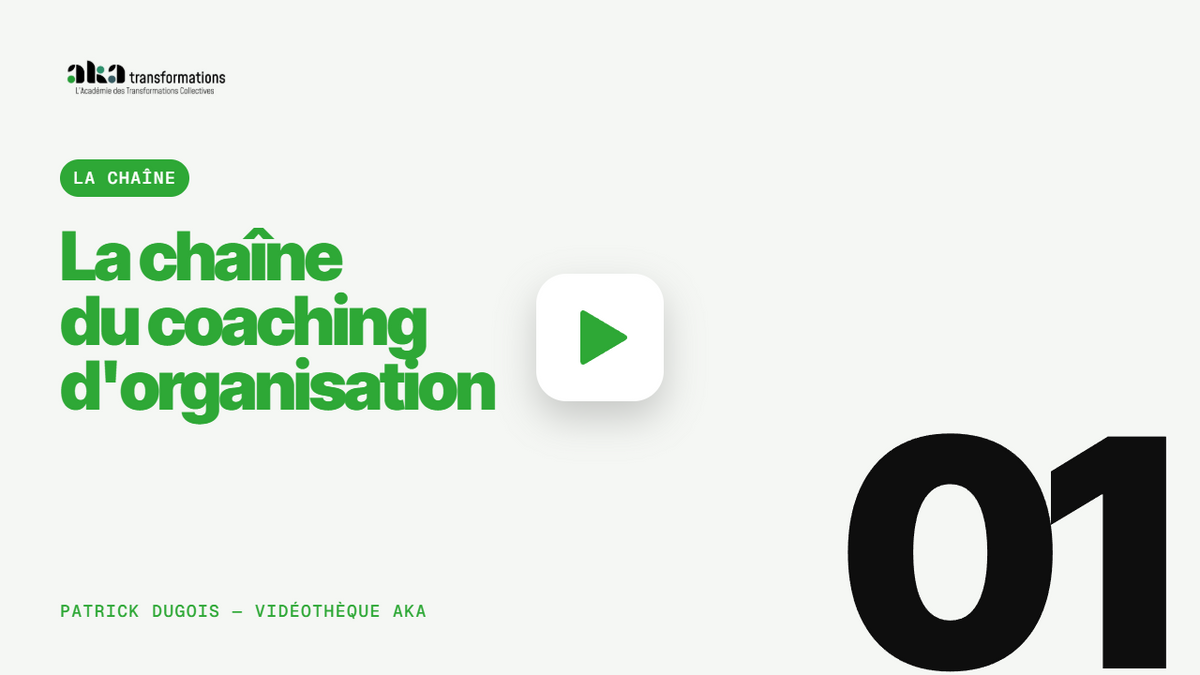 Charger la vidéo : Présentation de la chaîne YouTube consacrée au coaching d'organisation, par Patrick Dugois